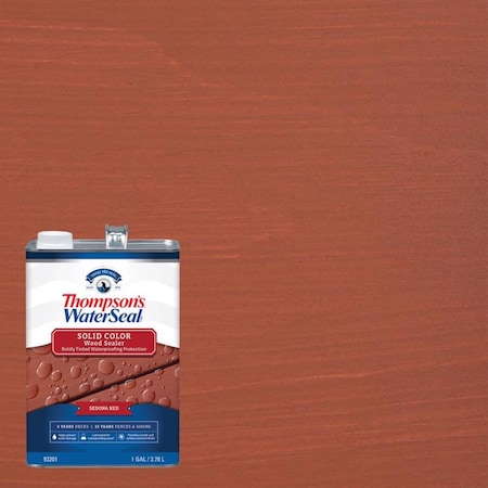 Thompsons Waterseal Thompson's WaterSeal Wood Sealer Solid Sedona Red